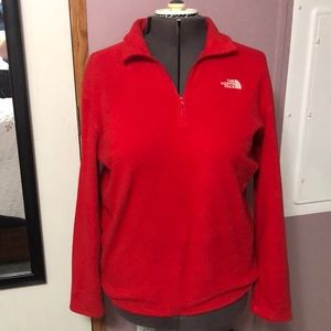 Red North Face Pullover